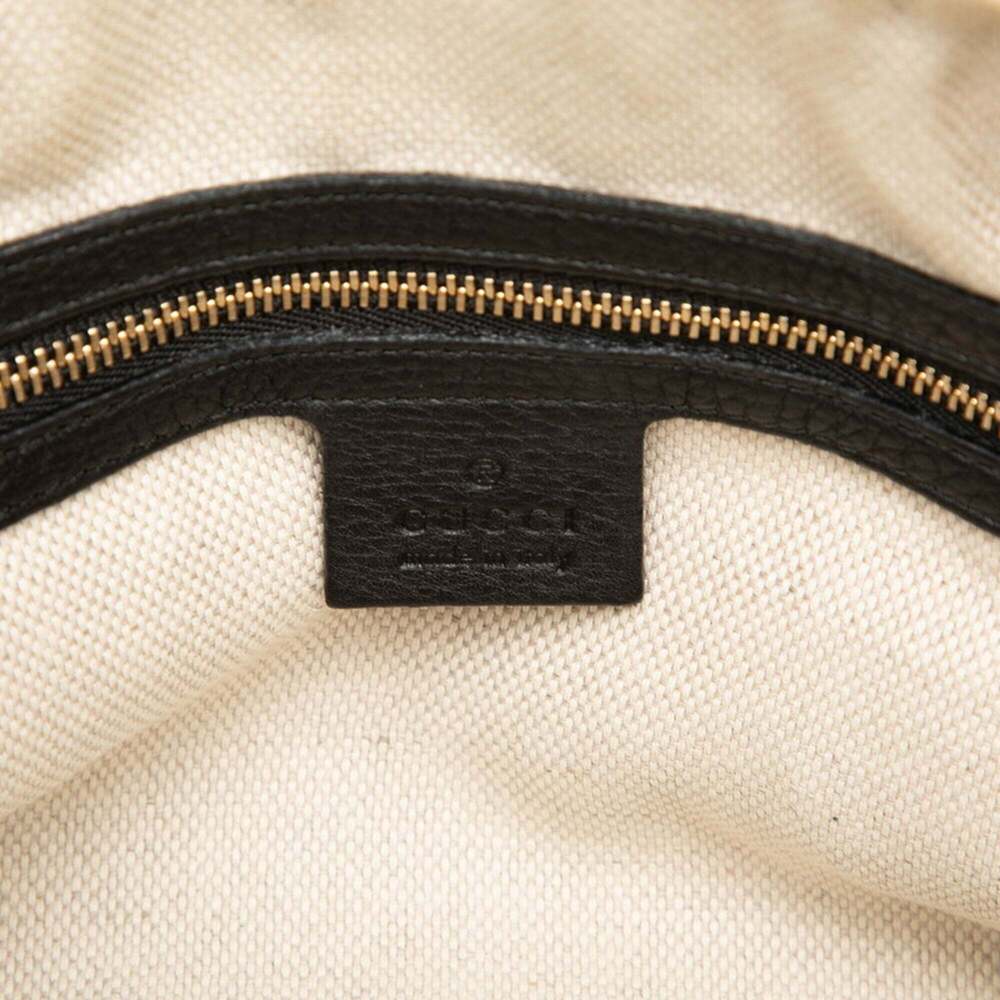 GUCCI Black Leather Shoulder Bag - Picture 6 of 7